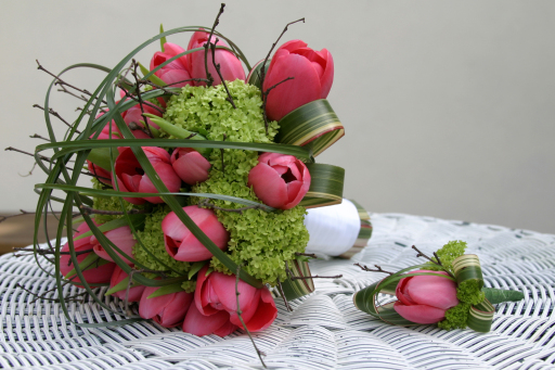 Tulip Bouquet and Buttonhole