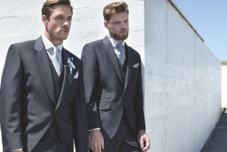 Charcoal suits hire or buy