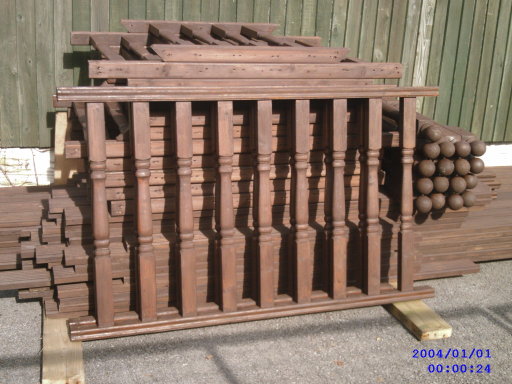 second hand decking good condition 20 foot by 14 foot, ??1400 new sell for ??650. 17 newels, 16 pane