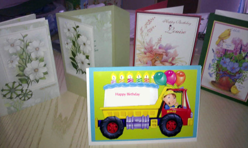 Selection of greeting cards - all of which can be personalised
