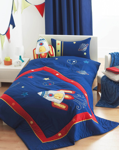 Children's Space Rocket Bedding