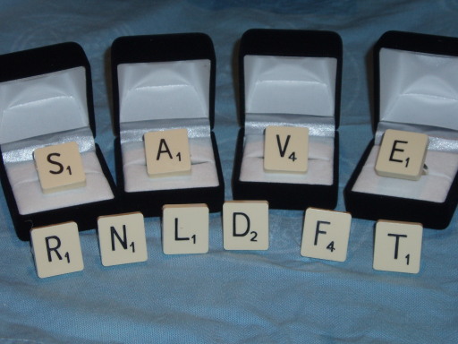 Scrabble Letter Rings