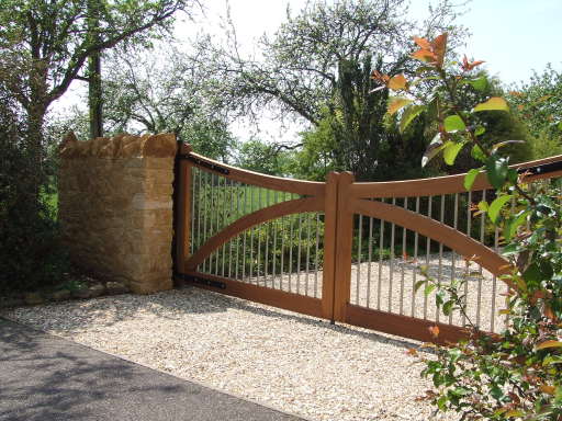 Timber entrance gates
