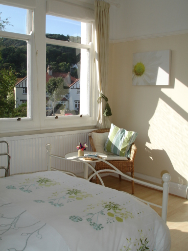 Double bedroom with views up to The Great Orme
