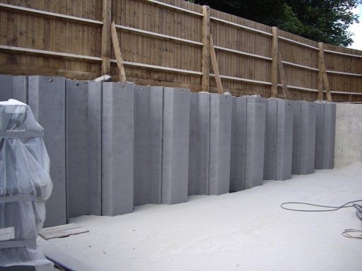 Steel Piles after grit blasting
