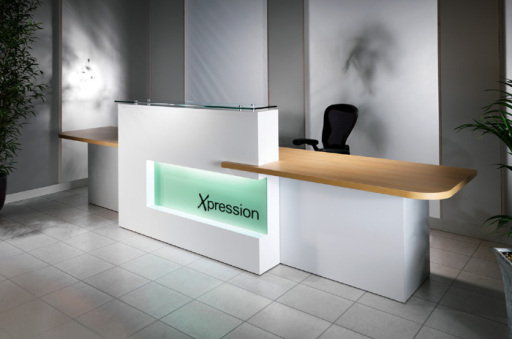 Reception desks by Clarke Rendall
