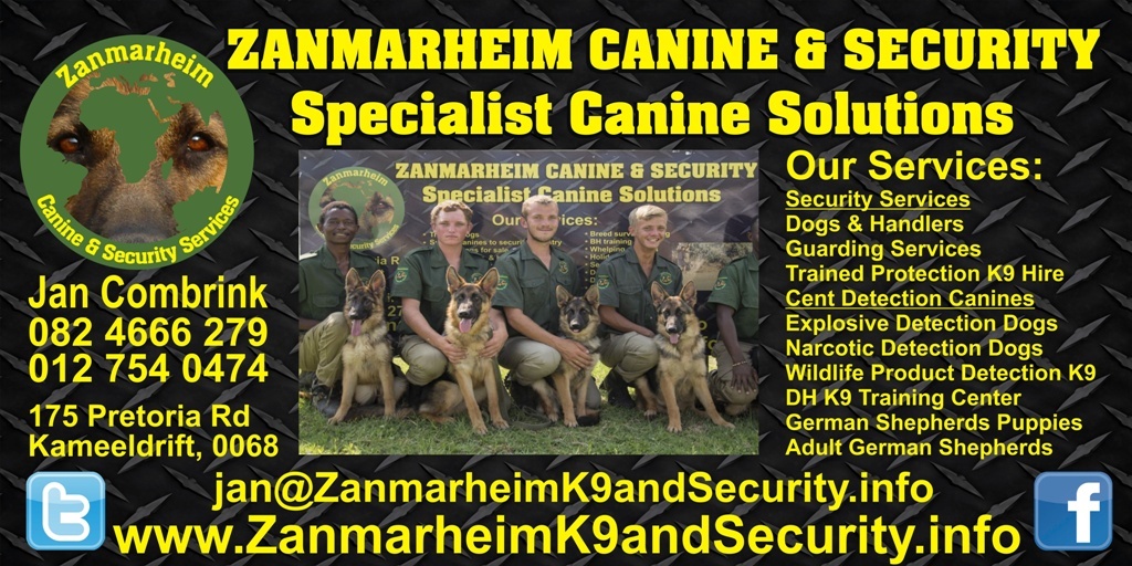 Zanmarheim K9 and Security Services (Pty Ltd) 175 Pretoria road