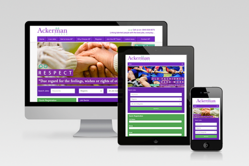 Responsive Website Design for Ackerman Pierce Recruitment