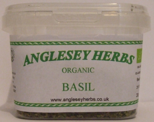 Organic Dried Basil - Anglesey Herbs