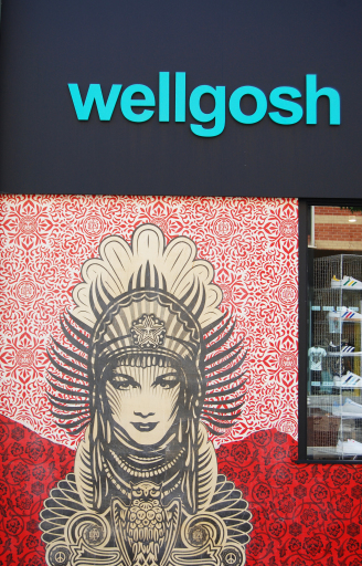 Shepard Fairey Obey paste up.