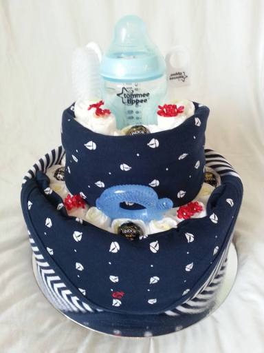 Example of one of our brand name nappy cakes