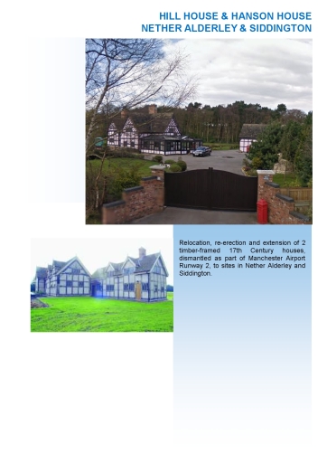 Relocation, re-erection and extension of 17th Century Timber-framed houses