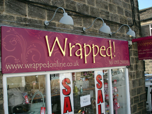 Shop sign in Horsforth, Leeds