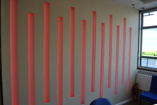 Our LED Strip Light wall at Wholesale HQ in Leicester, UK.