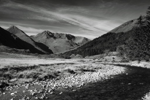 Glenshiel and Kintail mountains.