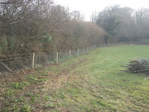what an average stock fence looks like when we have finished