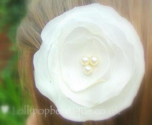 organza, satin &amp; tulle flower