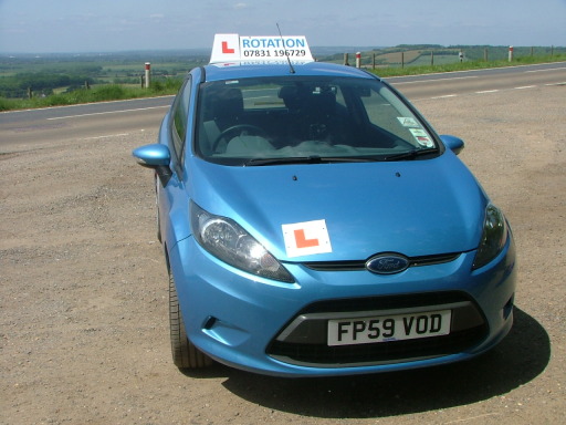 Blue Ford Fiesta