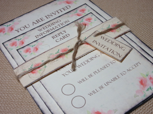 Rustic bundle invitation