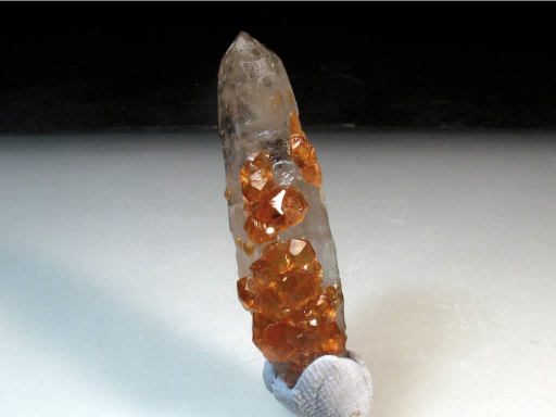 Garnet on Quartz mineral specimen
