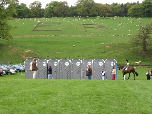 portable toilets for horse shows