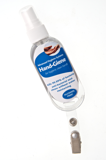 hand sanitizer toggle with clip