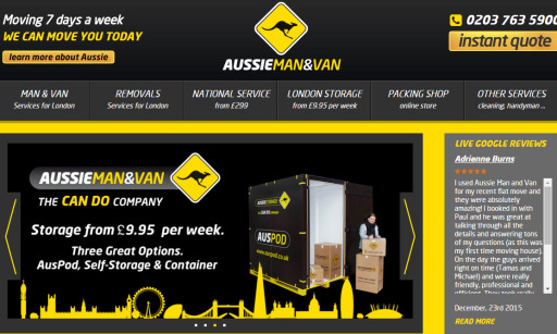 Aussie Man &amp; Van Company Man And Van London