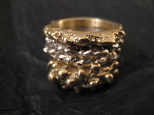 silver / gold organic rings to please