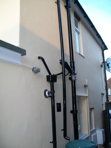 A fresh coat of paint to the outside of this house.