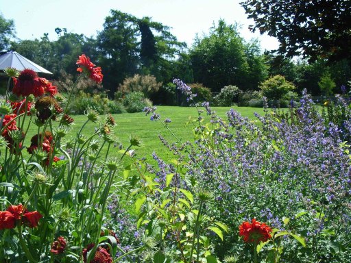 large country garden
