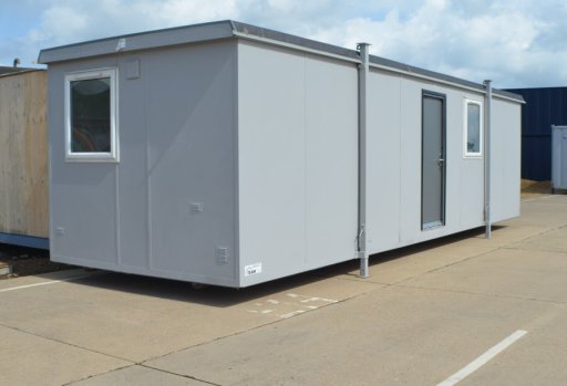 Portable cabin offices and welfare available for hire or sale. Photo shows a 32ft x 10ft