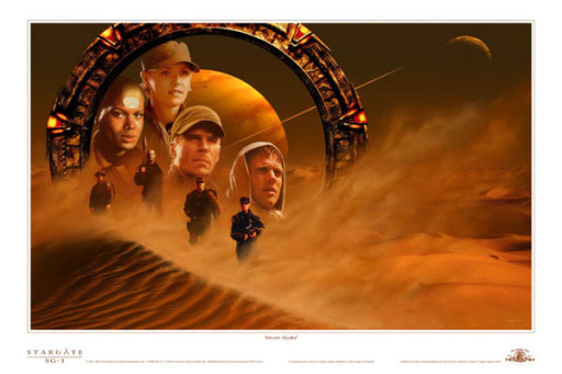 Stargate SG-1 MGM Print by Harry Potter artist