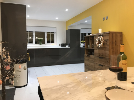 Home extension for open plan kitchen area.