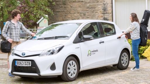 A Co-wheels hybrid availoable for hire on street 24/7