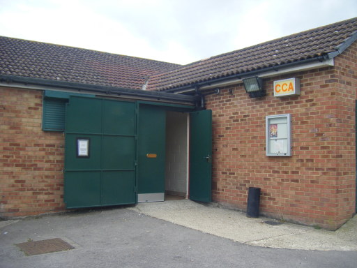 Calcot social club front door