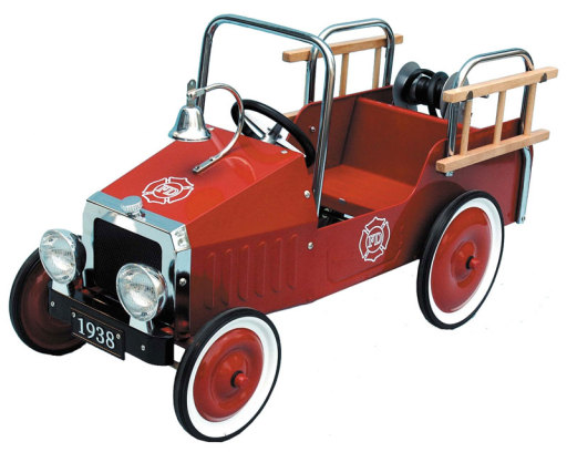 Fire Truck Child's Toy Pedal Car
