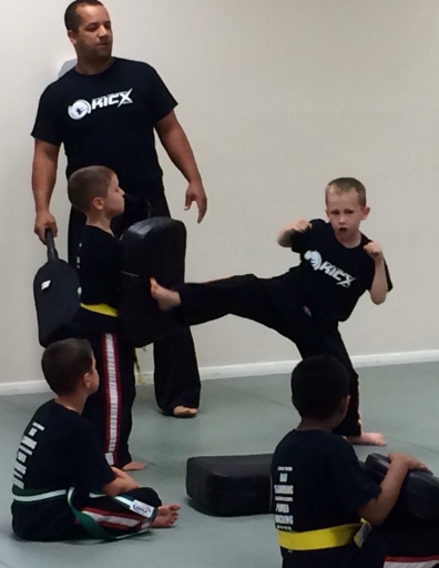 Kicking the pad