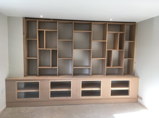 Bespoke wall unit for living room.