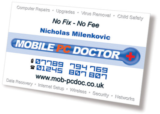 Business Card - Mobile PC Doctor