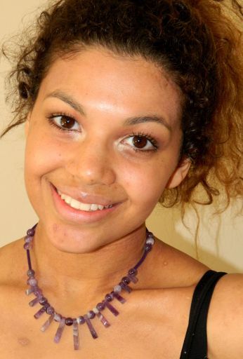 Amethyst Fan Necklace GBP50