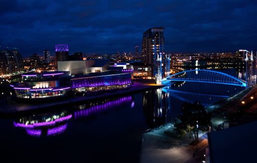 Salford Quays, Manchester at Night