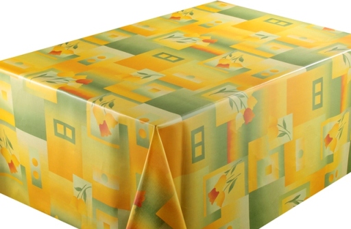 1182 TULIPS YELLOW 160cm wide PREMIER range oilcloth