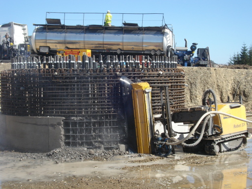 Hydro Demolition robot in action