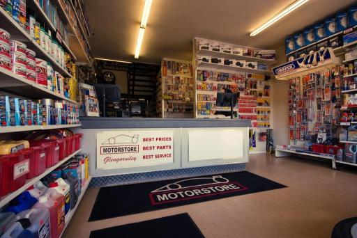 Motorstore sales counter