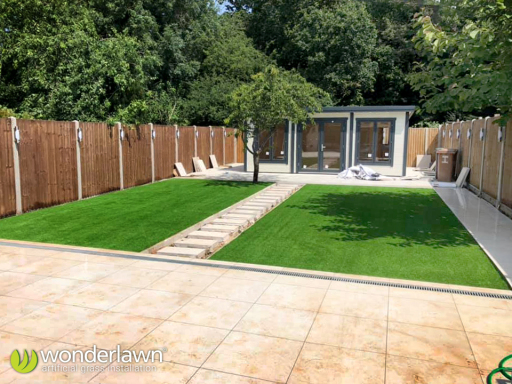 Wonderlawn Artificial Grass Install in garden