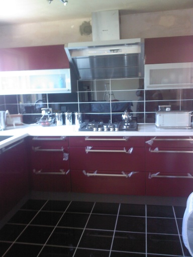 Modern Kitchen, Wall &amp; Floor Tiling