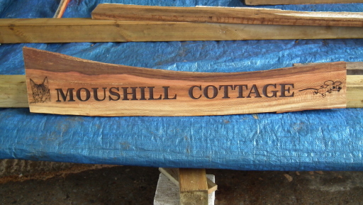 1.6 m x 500mm Wooden House Gate Sign