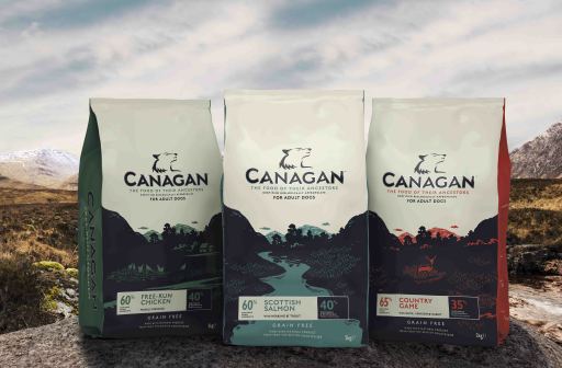 The Canagan grain free dog food range - launched August 2012