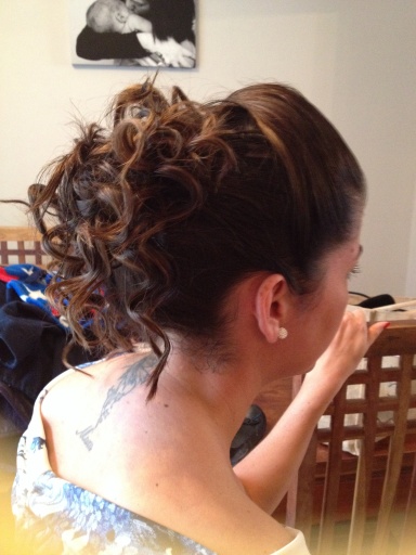 Hair up