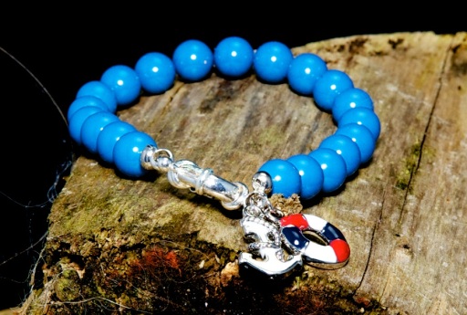 Swarovski Pearl Bracelet with Nautical Charms